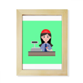 thumbnail image 1 of Service Cashier Supermarket Checkout Desktop Adorn Photo Frame Display Art Painting Wooden, 1 of 3