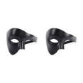 thumbnail image 2 of Wisewang Wide Application Half Face Mask For Various Occasions Half Face Masquerade Masks Made With Plastic Black 2Set, 2 of 6