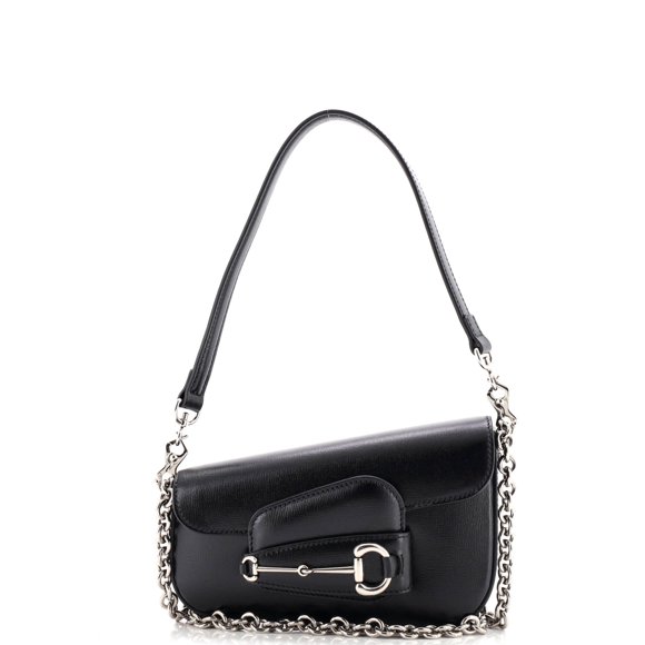 Pre-Owned Horsebit 1955 Asymmetric Shoulder Bag Leather Mini By Rebag