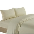thumbnail image 2 of Home Collection 1200 Thread Count 100% Cotton Egyptian Quality Deep Pocket Stripe Sheet Set (Twin, Taupe), 2 of 2