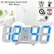 thumbnail image 4 of Reloj digital LED 3D creativo, reloj de pared, reloj de escritorio, reloj despertador electrónico, reloj de pared para sala de estar, bricolaje, 4 of 6