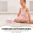 thumbnail image 4 of WORGEOUS 1 par de zapatos de ballet para niñas, zapatos de baile con lazo, zapatos de práctica de Ballet para niños, zapatos de baile, 4 of 9