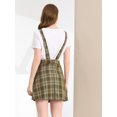 thumbnail image 5 of INSPIRE CHIC Women's Adjustable Strap Plaid Suspender Overall Dress, 5 of 5