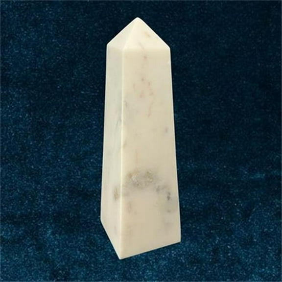 Metrotex Designs 16024 Marble Obelisk Figurine - White