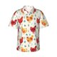 thumbnail image 1 of Balery Flower Chicken Camisas hawaianas de manga corta para hombre, camisas playeras de corte holgado, camisas de vacaciones con botones,XX-Large, 1 of 7