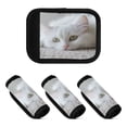 thumbnail image 2 of WOBOGO White Cat Luggage Handle Wrap 4Pcs Made of Neoprene is Soft and Flexible Suitable for Many Bags Shoulder Pads., 2 of 6
