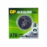 Maxell LR44 1.5V Button Cell Battery, 5 pk 2 pc each Tearstrip