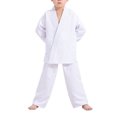 thumbnail image 3 of Sonducket Taekwondo Karate traje niños adultos artes marciales blusa pantalones disfraces Boxeo blanco METRO Sonducket CE0699-02B, 3 of 6