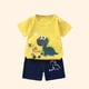 thumbnail image 3 of Ropa de moda para niños y niñas, conjuntos de Top y pantalones cortos de 2 piezas, 100% algodón, suave, ropa de verano para bebés, camiseta y pantalones cortos, 3 of 4