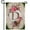 Monogram D, variant on America Forever Spring Monogram Garden Flag Letter W 12.5 x 18 inches Double Sided Vertical Outdoor, Yard, Lawn, Beautiful Flowers, Floral Design, Leaves, Pink Rose Garden Flag