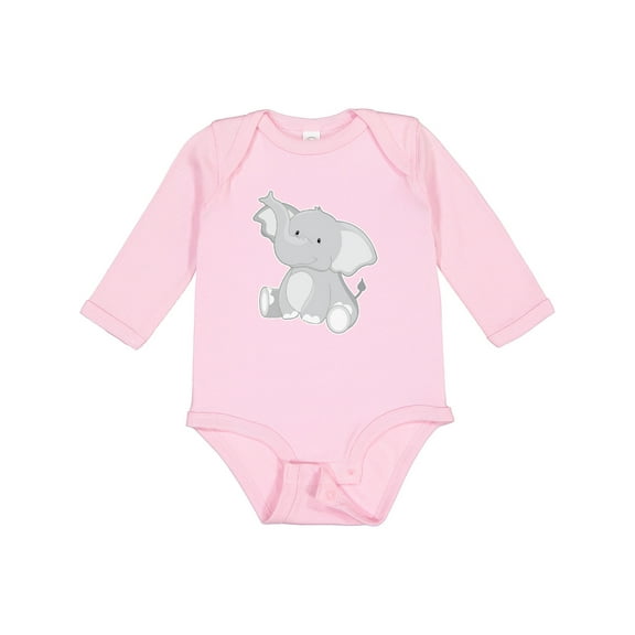 Inktastic Elephant Boys or Girls Long Sleeve Baby Bodysuit