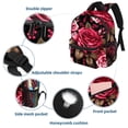 thumbnail image 3 of Rose Leopard Cute Book Bag with Adjustable Shoulder Strap, Large Capacity, Printed Design - Cute Accessories Backpack, 3 of 6