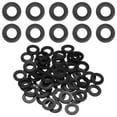 thumbnail image 1 of Uxcell 60-Pack M8 Arandelas Planas de Nylon 8mm ID 16mm OD 1.5mm Grosor Espaciador de Sellado Junta Anillo Negro, 1 of 6