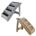 thumbnail image 6 of Folding Plastic Pet Stairs Durable Indoor or Outdoor 4 Step Design With Built-in Safety Features For Dogs Cats Home Travel by PETMAKER – Gray, 6 of 6