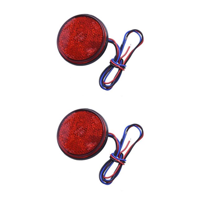 Scienceny Reflector LED para motocicleta, luz trasera, freno de motocicleta, indicador de señal de giro, accesorios para lámpara No.01 2piezas Scienceny CBP001563