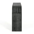 thumbnail image 4 of MODERNLUXE Table Console Moderne, Table d'Entrée en Bois de 52 Pouces avec Bord Courbé et Texture Naturelle, Table de Sofa pour Salon, Noir, 4 of 8
