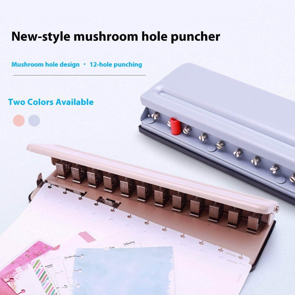 Mushroom Discbound Hole Punchers for Disc Binding Notebook Planner Scrapbooking