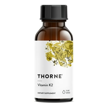 THORNE Vitamin K2 Liquid (1 mg per drop) - Concentrated Vitamin K2 Supplement for Heart and Bone Support* - 1 Fl Oz