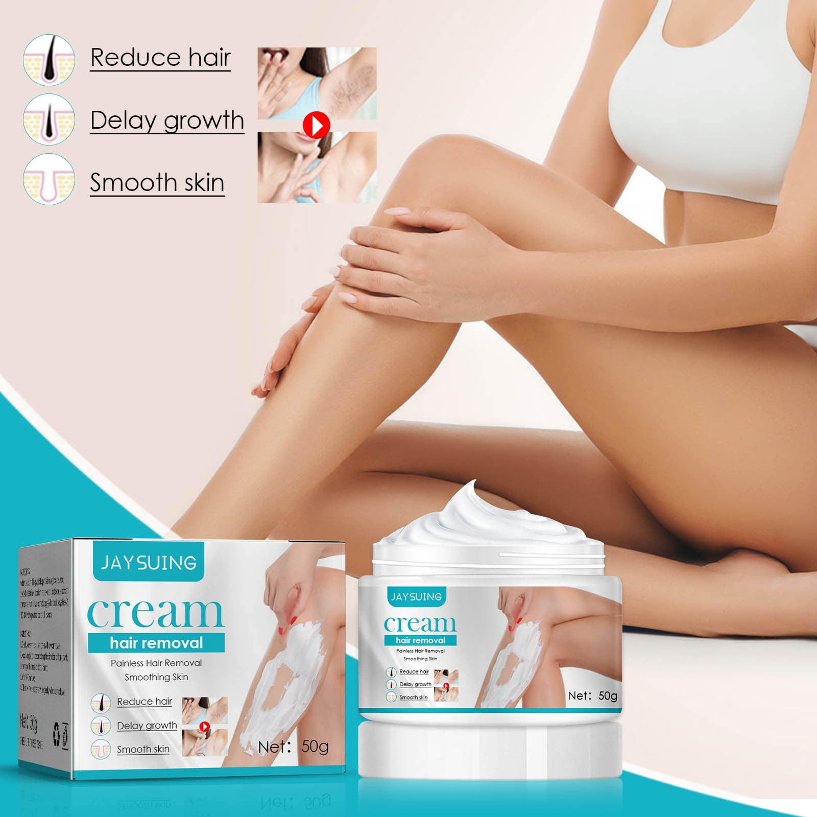 Natural Hair Removal Cream For Men And Women Whole Body Hair Removal  Non-irritating Fast And Effective Hair Removal 