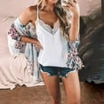 thumbnail image 3 of Women's Beach Bikini Sunscreen Blouse Vacation Chiffon Printed Cardigan, 3 of 3