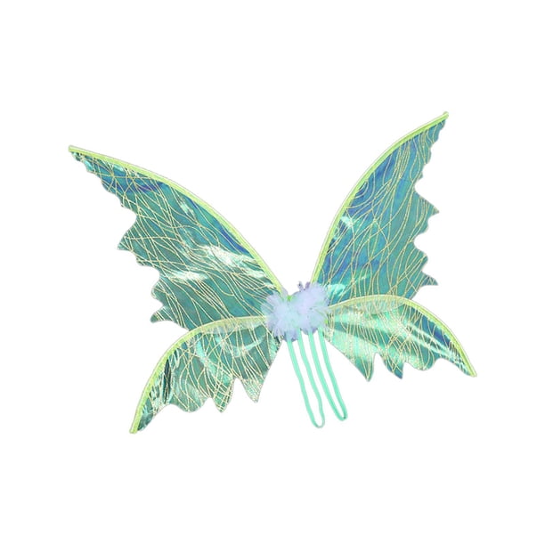 Qarigey Fairy Wing Fancy Dress Costume Dress Girls Festival Child up Prop Disfraces de disfraces Verde