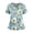 Light Blue(Floral Print), variant on Scrubs for Women Plus Size Wrinkle-Resist Nurse Uniforms Fashion V-Neck Floral Print Side Slits Scrub Shirt Breathable Short Sleeve Medical Workwear with Pockets Pink M
