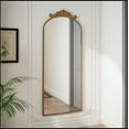 thumbnail image 3 of 58"x24" Arched Full Body Mirror with Vintage Ornate Carved Applique on Top, Hanging Wall Mounted Mirror, for Living Room Bedroom Retro Home Decor Mirror, 3 of 11