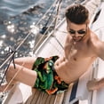 thumbnail image 2 of luoweisi Men's Beach Shorts Quick Dry Swim Trunks with Mesh Lining Chameleon S, 2 of 5