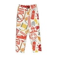 thumbnail image 4 of Kll Womens Firefighter Icons Print Pajama Pants Soft Pajama Bottoms For Women Cozy Lounge Pants, 4 of 9