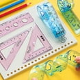 thumbnail image 4 of QUTETN Règle en Plastique Flexible Ensemble de 4 Pcs Kit de Mesure Incassable Comprend 2 Règles Triangulaires Échelle Centimètre Outil Bureau Atelier, 4 of 8