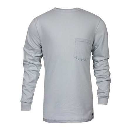 Gray Long Sleeve Shirt - NATIONAL SAFETY APPAREL C54PG2XLS FR Long Sleeve T-Shirt, Gray, 2XL