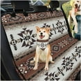 thumbnail image 3 of Pzuqiu Ethnic Tribal Style Dog Car Seat Cover for Back Seat Hammock with Adjustable Triangle Bandana & Car Garbage Bag Against Dirt, Pet Fur, 3 of 6