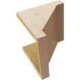 thumbnail image 6 of 10"W x 10"D x 10"H Wide Burlington Rough Cedar Woodgrain TimberThane Corbel, Primed Tan, 6 of 6