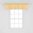 thumbnail image 2 of Ambesonne Fish Scale Window Valance, Exotic Animal Skin, 54" X 12", Mustard and White, 2 of 3