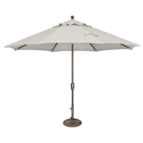 Simplyshade 11 Ft Catalina Octagon Push Button Tilt Market Umbrella Black Walmart Com Walmart Com