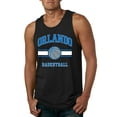 thumbnail image 1 of Wild Bobby City of Orlando Basketball Fantasy Fan Sports Mens Tank Top, Black, Small, 1 of 5