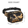 thumbnail image 4 of Balery Grim Coffee Skull Mochila Cinturón para Mujeres y Hombres, Bolsa de Cintura Impermeable de Doble Capa con Correa, 4 of 9