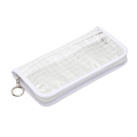 PVC Coin Purse with Zipper for Women Girls Assorted Color Lightweight and Durable 1pc