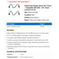 thumbnail image 2 of Downstream Oxygen Sensor Set 2 Piece - Compatible with 2006 - 2011 Buick Lucerne 4.6L V8 2007 2008 2009 2010, 2 of 2