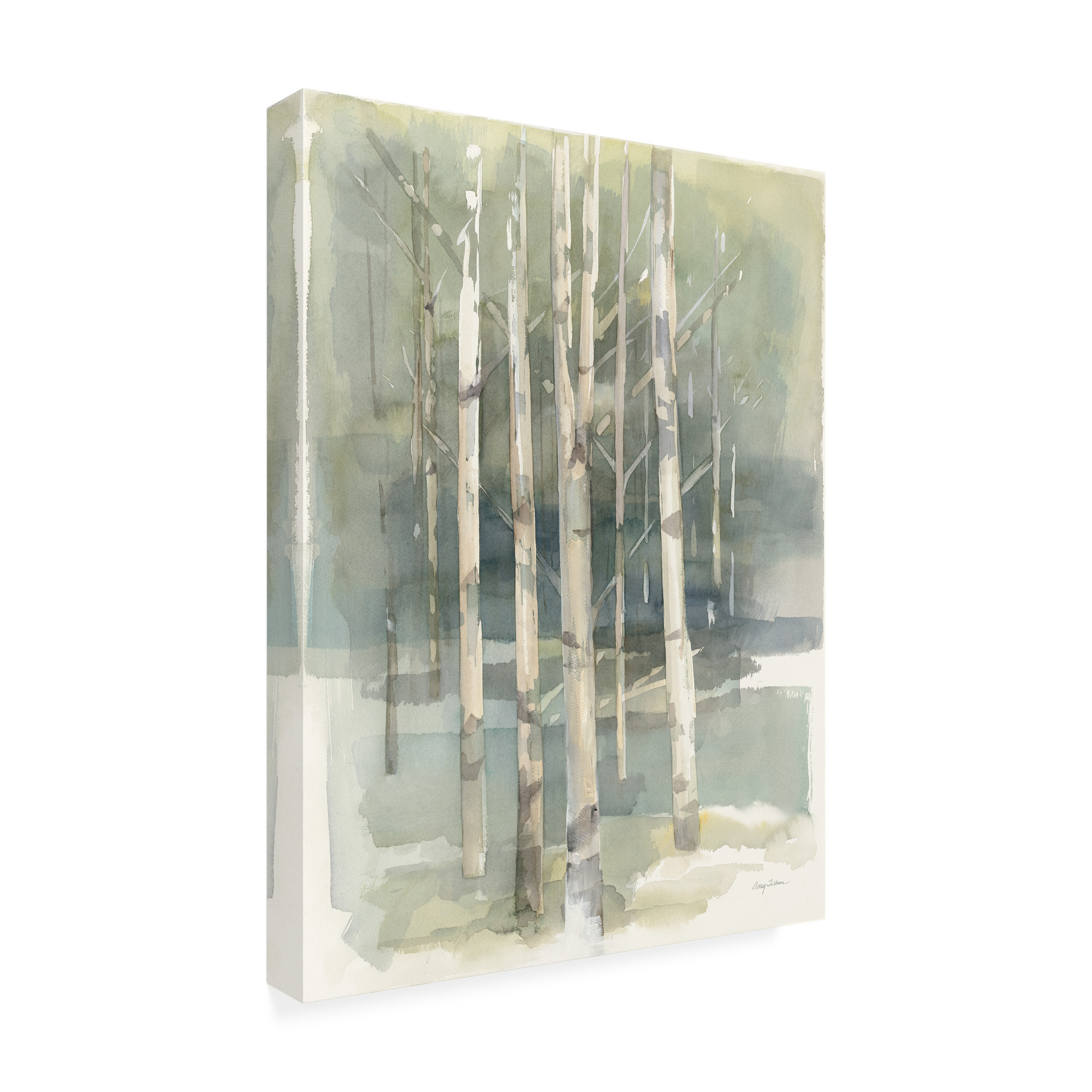 Avery Tillmon 'Birch Grove I' Canvas Art