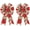 Red, variant on 2 Pack Christmas Wreath Bows, Christmas  Flowers Pinecone Burlap Linen Bows for Wreath, Medium Tree Topper Ribbon Bow for New Year Home Indoor Outdoor Xmas Party Decoration Wreath Ornament Supplies