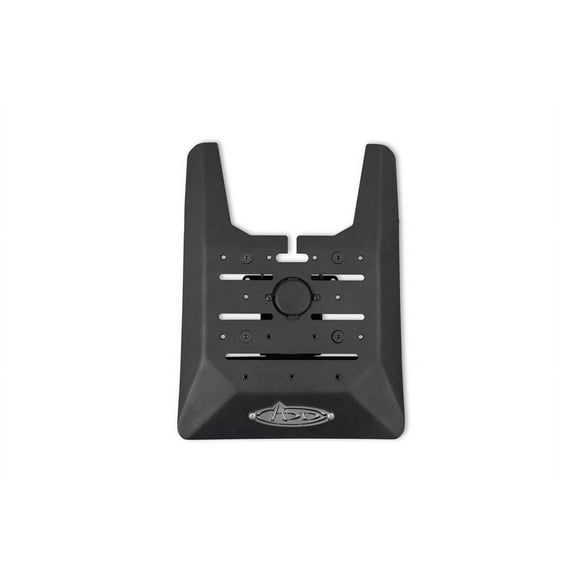 Addictive Desert Designs Mobile Electronics Device Mount Base AC1101701NA Dash Mount; With 12V USB Charging Port; RAM Mounts Compatible; Powder Coated; Black; Steel