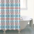 thumbnail image 4 of Blue and Red Christmas Pattern Shower Curtain 72"x84" ,Bathroom Decorative Shower Curtains Set with 12 Hooks,Modern Waterproof Washable Shower Curtain, 4 of 6