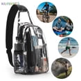 thumbnail image 5 of BadPiggies Clear Sling Bag Stadium Approved Mini PVC Crossbody Shoulder Backpack Transparent PVC Casual Chest Daypack for Women & Men, 5 of 8
