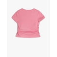 thumbnail image 2 of Crop T-Shirt Side Shirred Detail Short Sleeve Round Collar, 2 of 3