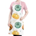 thumbnail image 5 of Fall Leaves Pumpkin Apron-Garden Aprons for Women with Pockets-Cotton Linen Waterproof Kitchen Cooking Gardening Aprons Adjustable for Kitchen,Cooking,BBQ and Salon 33"x27", 5 of 7