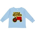 thumbnail image 3 of Inktastic Red Tractor Little Brother Boys Long Sleeve Toddler T-Shirt, 3 of 5