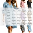 thumbnail image 3 of ZToonmas Women's 3/4 Sleeve V-Neck Shift Dress Casual Loose A-Line Midi Dress for Summer, 3 of 8