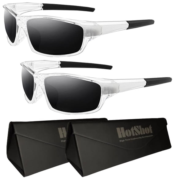Lentes Polarizados Hot Shot GalactPrime 2 Pzas Gris Sport Protección UV Lente de Resina