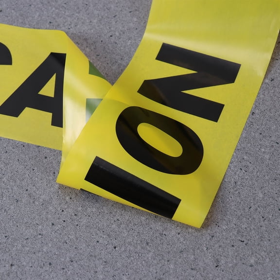 COSMOBETTY Versatile Yellow Safety Tape for Hazard Areas and Themed Event Decoration